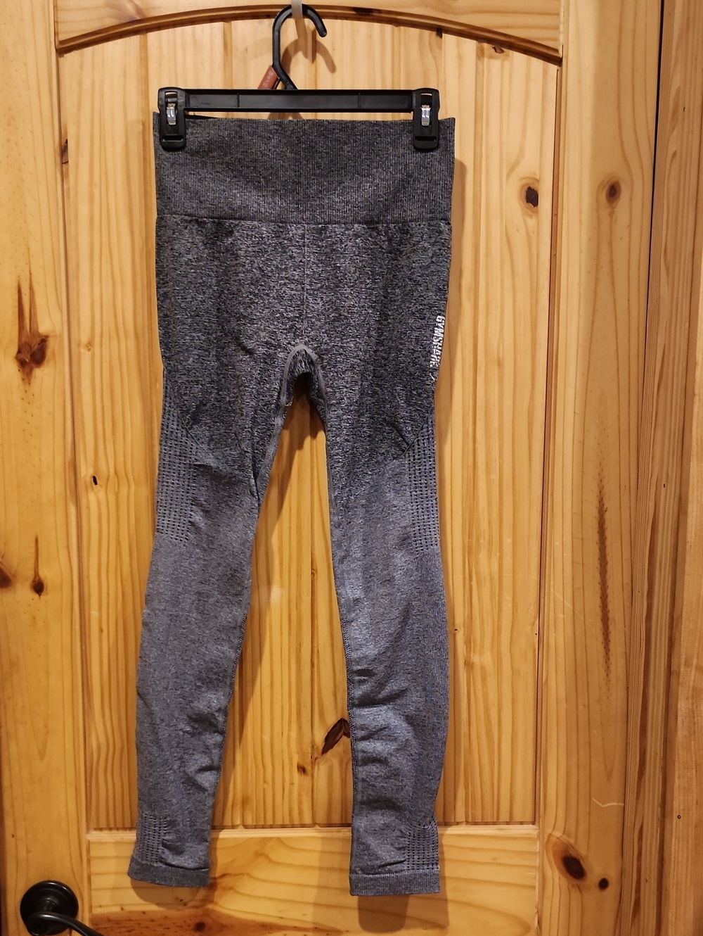 Gray Seamless Active Leggings - High Waist